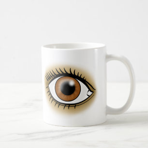 Braune Augen Tasse
