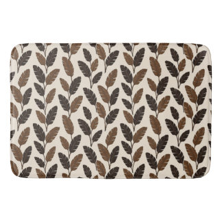 Braune Bananenblatt-Badmatte Neutrales Botanisches Badematte