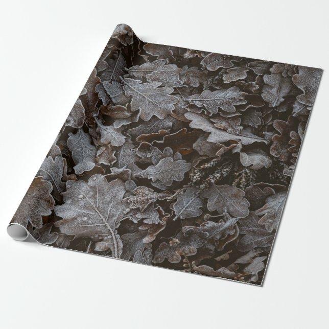 Braune Blätter Geschenkpapier (Ungerollt)
