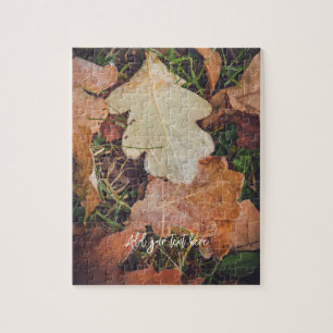 Braune Blätter Puzzle