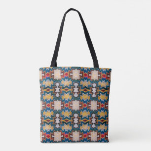 Braune, blaue, weiße und rote tribal inspirierte F