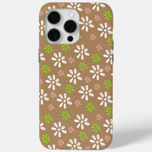 Braune Blume Muster iPhone 15 Pro Max Fall Case-Mate iPhone Hülle