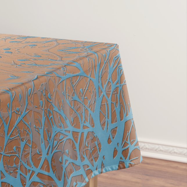 Braune Bronzeseide arabische Dekoration Tischdecke (Beispiel)