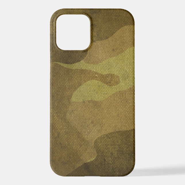 Braune Camouflage iPhone Hülle (Rückseite)