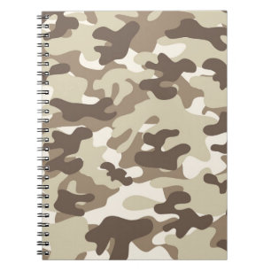 Braune Camouflage Notizblock