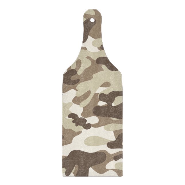 Braune Camouflage Schneidebrett (Vorderseite)