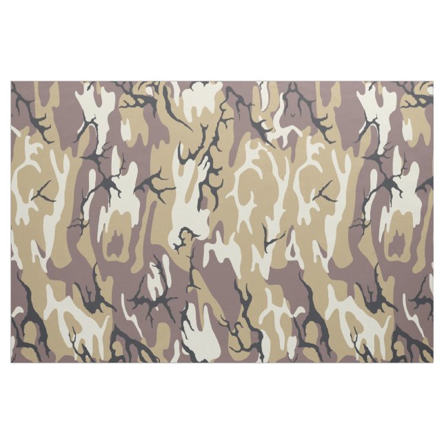 Braune Camouflage Stoff (Fat Quarter (45,7 x 55,9 cm))