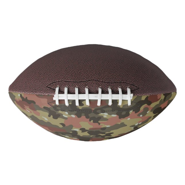 Braune Camouflage Textur Football (Vorderseite)
