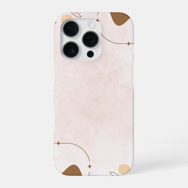 Braune Cream Ästhetik Florale Linktree  | iPhone Hülle (Rückseite)