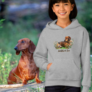 Braune Dachshund-Liebe meinen Hund Hoodie