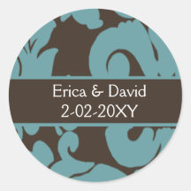 Braune Damaske IMITATE Band Diamante Design