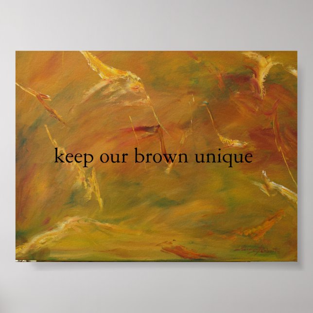 braune Erde Poster (Vorne)