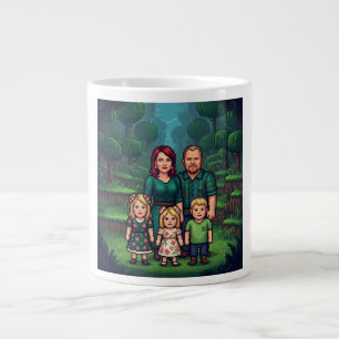 Braune Familien-Kaffeetasse Jumbo-Tasse