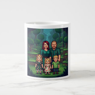 Braune Familien-Kaffeetasse Jumbo-Tasse