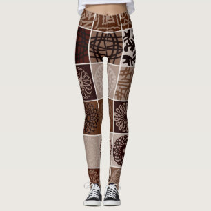 Braune Farbe "Ratti_Creative_Arts" Leggings
