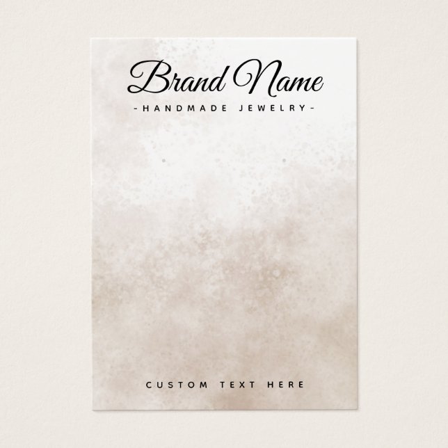 Braune Farbhintergrundplatte Ohrkarte (Vorderseite)