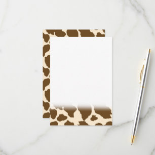 Braune Flecken Kuh Print Bauer Farm Tiere Klasse RSVP Karte