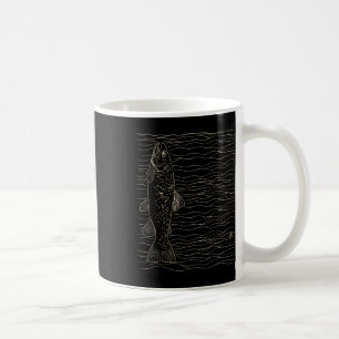 Braune Forelle Fliegenfischen Trockenfliege Binden Kaffeetasse