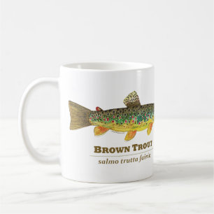Braune Forellen-Lateinische Ichthyologie Tasse