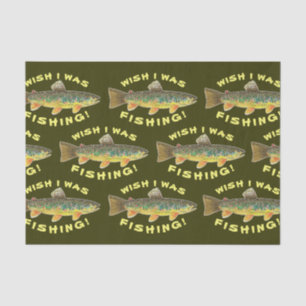 Braune Forellen "Wish I was Fish" Seidenpapier
