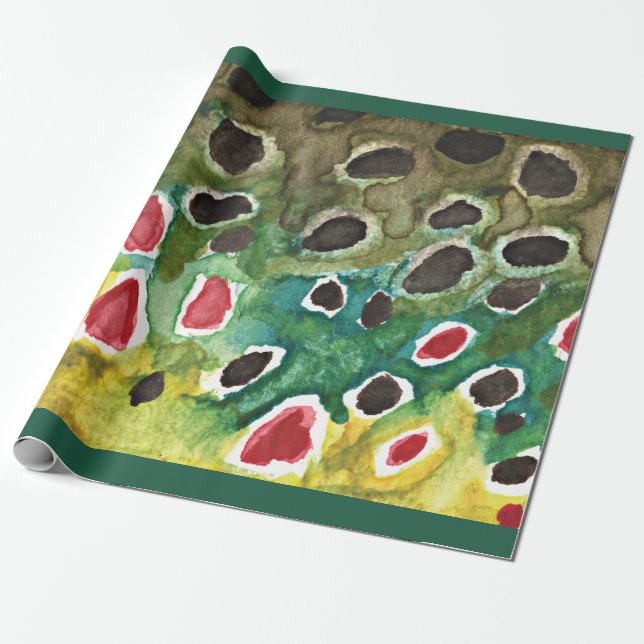 Braune Forellenfischerei, Ichthyologie Geschenkpapier (Ungerollt)