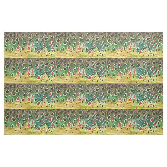 Braune Forellenfischerei Stoff (Yard (91,4 cm))