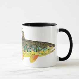 Braune Forellenfischerei Tasse