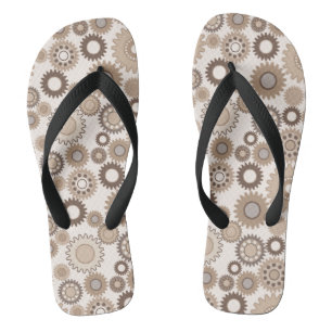 Braune Gears Flip Flops
