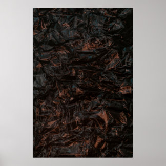Braune getrocknete Blätter auf gemahlenen Flächen Poster