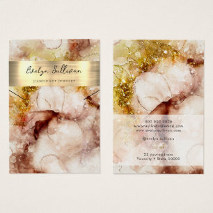 Braune goldfarbene Halskette