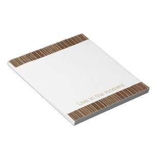 Braune Goldstreifen  Notizblock