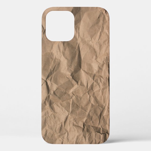 Braune, grob zerbrochene, gerecycelt Papiertextur Case-Mate iPhone Hülle (Rückseite)