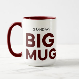Braune große Tasse   Riesige Tasse   Großvaters