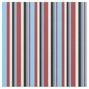 Braune, helle Sky Blue, Grau, Schwarz & Minze Crem Stoff