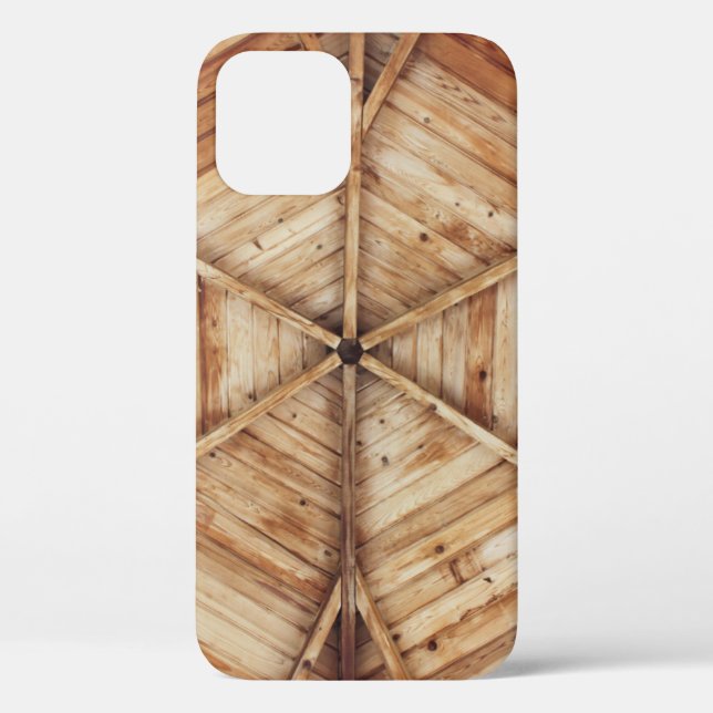 Braune Holzdecke Case-Mate iPhone Hülle (Rückseite)