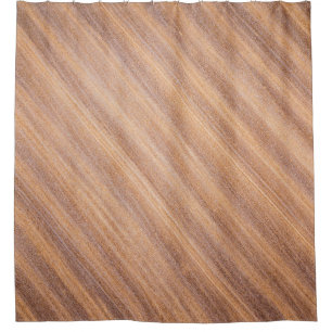 Braune Holzfläche Duschvorhang