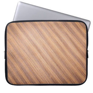 Braune Holzfläche Laptopschutzhülle