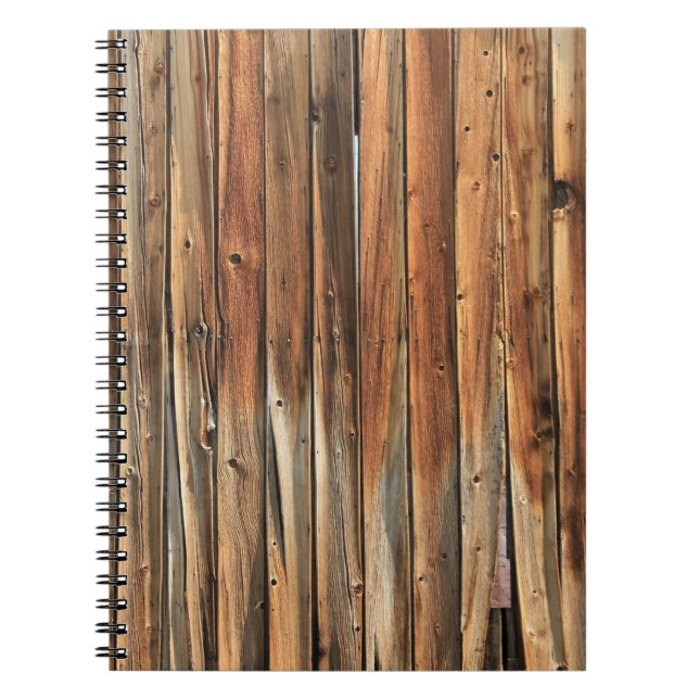 Braune Holzfläche Notizblock (Vorderseite)