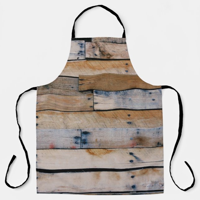 Braune Holzwand Schürze (Vorderseite)