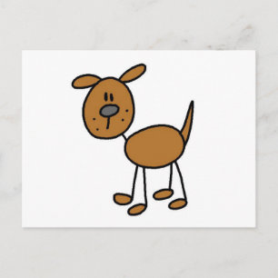 Braune Hunde T-Shirts und Geschenke Postkarte
