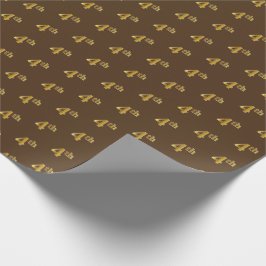 Braune, Imitate Gold 4. (4.) Event Wrapping Paper Geschenkpapier