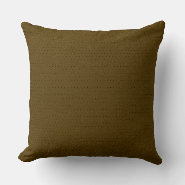 Braune Imitate Leder Vintager Blick Kissen (Vorderseite)