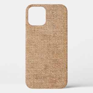 Braune Jute-Textur, rustikales Sackleinen. Case-Mate iPhone Hülle