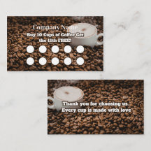 Braune Kaffee-Treuekarte Bohnen Hintergrund