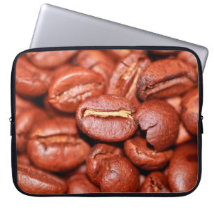 Braune Kaffeebohnen geröstet Laptopschutzhülle