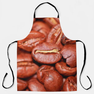 Braune Kaffeebohnen geröstet Schürze