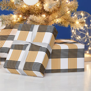 Braune Karierte Karo-Muster Geschenkpapier