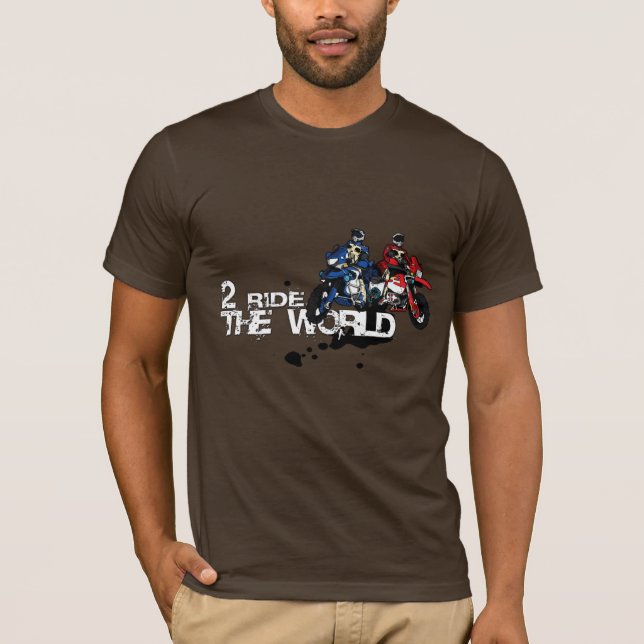 braune klassische T - Shirts 2RTW (Vorderseite)