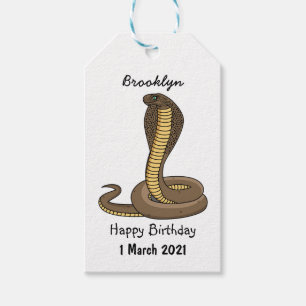 Braune Kobra Geschenkanhänger