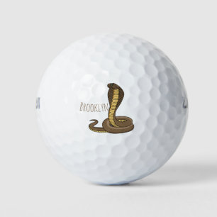 Braune Kobra Golfball